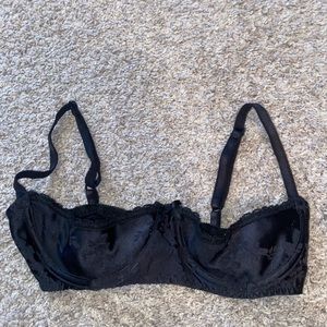 Vintage bralette in black size 36
